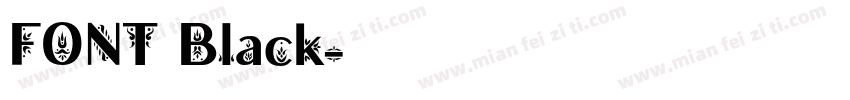 FONT Black字体转换